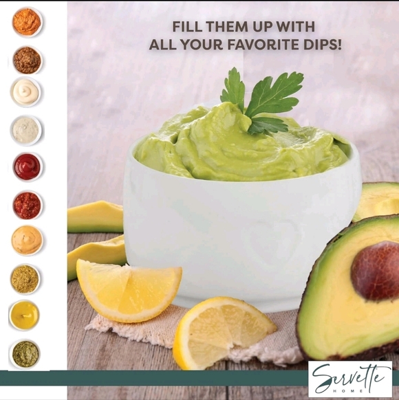 Ceramic Bowls with Hearts 3-Tier Stackable W/ Rack - Picture 7 of 8